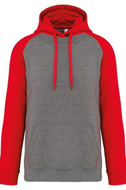 Proact PA369 - Adult two-tone hooded sweatshirt