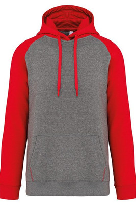 Proact PA369 - Adult two-tone hooded sweatshirt