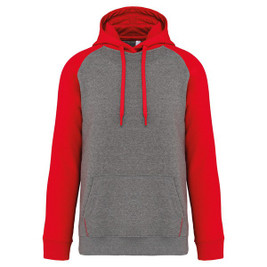 Proact PA369 - Sweat-shirt capuche bicolore adulte