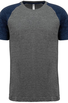 Proact PA4010 - Adult Triblend two-tone sports short sleeve t-shirt