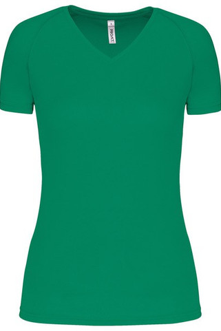 Proact PA477 - Damen Kurzarm-Sportshirt mit V-Ausschnitt