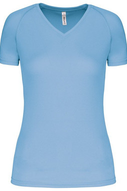 Proact PA477 - Kvinders kortærmet sportst-shirt med V-udskæring