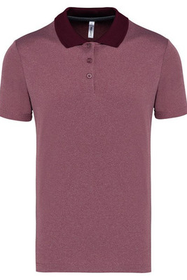 Proact PA496 - Adult short-sleeved marl polo shirt