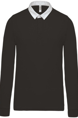Kariban K213 - Kariban Herren Langarm Rugby Polo Shirt