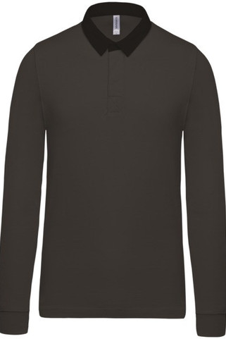 Kariban K213 - Kariban Herren Langarm Rugby Polo Shirt