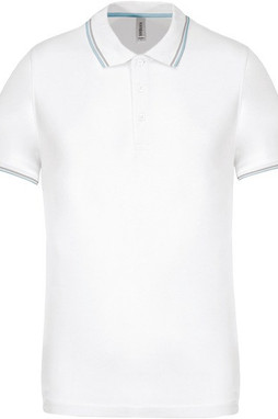 Kariban K250 - Polo Masculina Algodão com Detalhes Contrastantes
