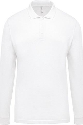 Kariban K256 - Herren Langarm-Polohemd. Baumwollpiqué