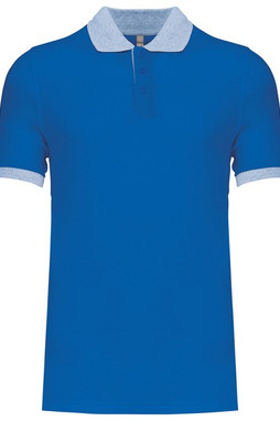 Kariban K258 - Mens two-tone piqué polo shirt