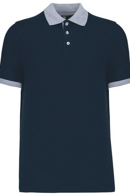 Kariban K258 - Mens two-tone piqué polo shirt
