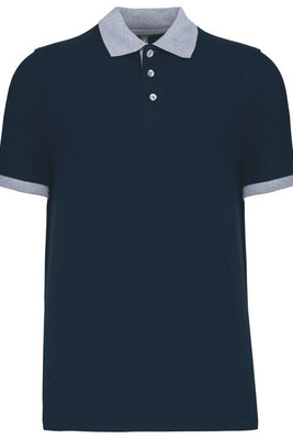 Kariban K258 - Men's two-tone piqué polo shirt