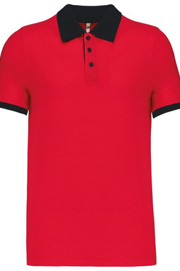 Kariban K258 - Polo piqué bicolore homme
