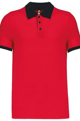 Kariban K258 - Men's two-tone piqué polo shirt