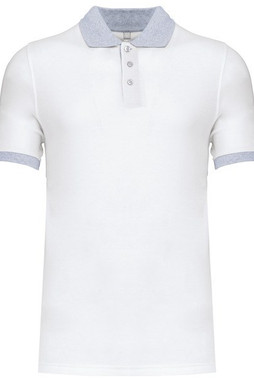 Kariban K258 - Mens two-tone piqué polo shirt