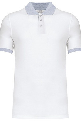 Kariban K258 - Men's two-tone piqué polo shirt