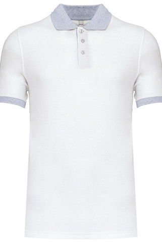 Kariban K258 - Piqué-herenpolo tweekleurig