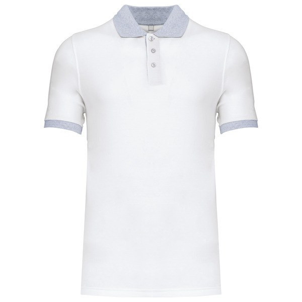 Kariban K258 - Men's two-tone piqué polo shirt