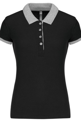 Kariban K259 - Polo piqué bicolore femme