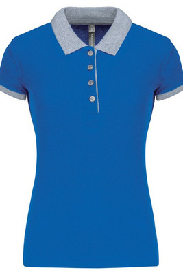 Kariban K259 - Ladies’ two-tone piqué polo shirt