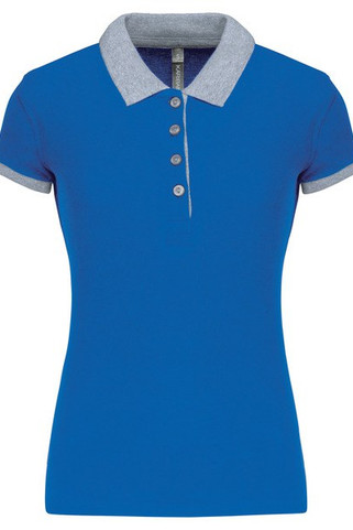 Kariban K259 - Polo piqué bicolore femme