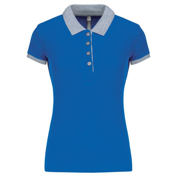 Kariban K259 - Polo piqué bicolore femme