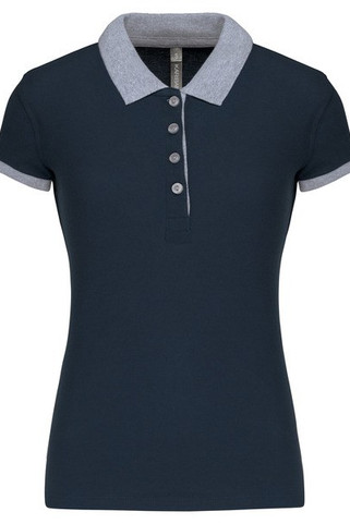 Kariban K259 - Polo piqué bicolore femme
