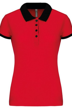 Kariban K259 - Ladies’ two-tone piqué polo shirt