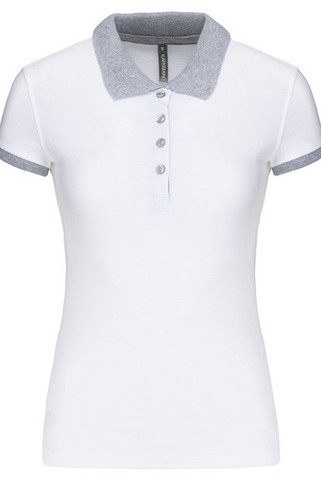 Kariban K259 - Piqué-damespolo tweekleurig