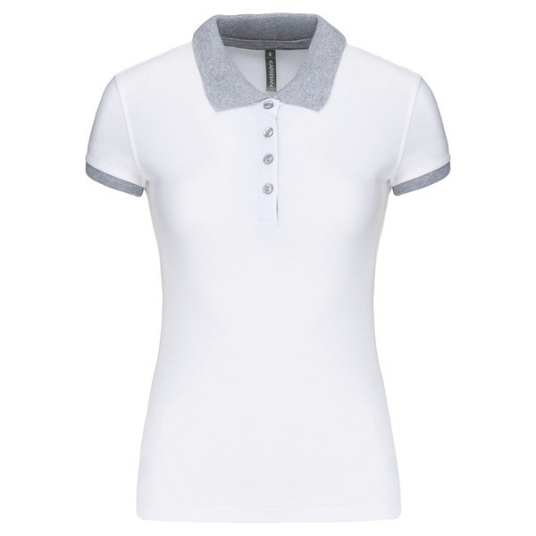 Kariban K259 - Polo piqué bicolore femme