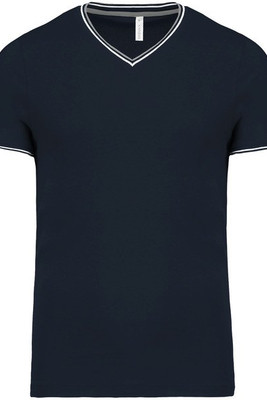 Kariban K374 - Men's piqué knit V-neck T-shirt