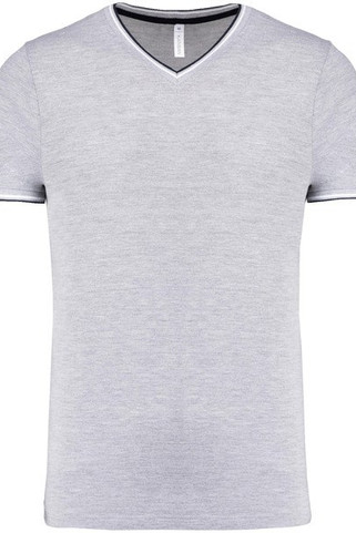 Kariban K374 - T-Shirt aus Piqué-Trikot mit V-Ausschnitt für Herren
