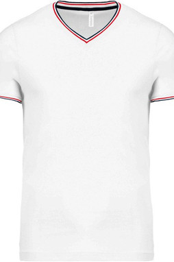 Kariban K374 - Mens piqué knit V-neck T-shirt
