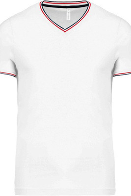 Kariban K374 - Men's piqué knit V-neck T-shirt