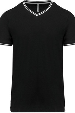 Kariban K374 - T-Shirt aus Piqué-Trikot mit V-Ausschnitt für Herren