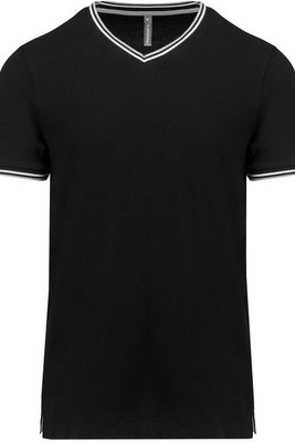 Kariban K374 - Men's piqué knit V-neck T-shirt