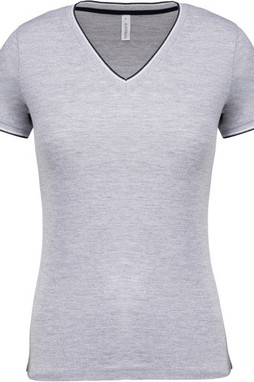 Kariban K394 - T-shirt maille piquée col V femme