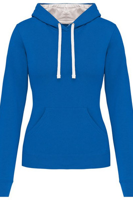 Kariban K465 - Ladies’ contrast hooded sweatshirt