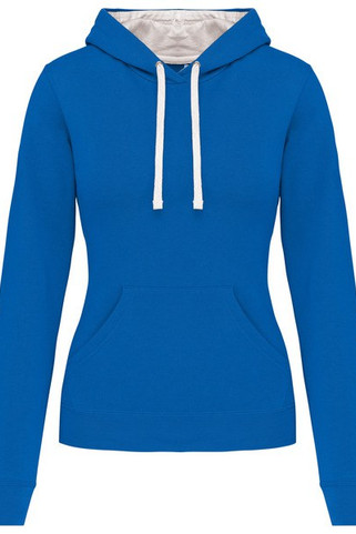 Kariban K465 - Sweat-shirt capuche contrastée femme