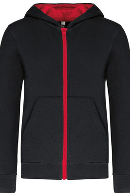 Kariban K486 - Kindersweater met rits en capuchon