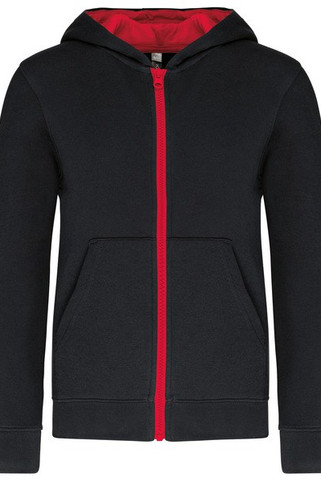 Kariban K486 - Kindersweater met rits en capuchon