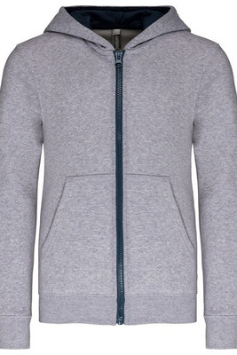 Kariban K486 - Children's zipped hooded sweatshirt