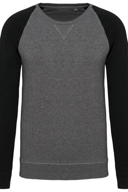 Kariban K491 - Herren Bio Zweifarbiger Raglan Sweatshirt Komfort
