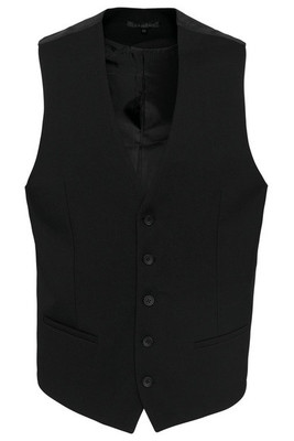 Kariban K501 - Kariban Men's Slim Fit Black Vest with Adjustable Back