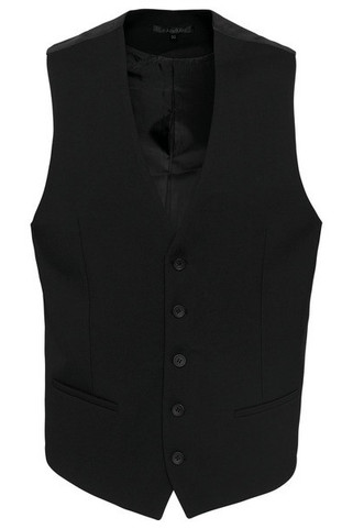 Kariban K501 - Kariban Mens Slim Fit Black Vest with Adjustable Back