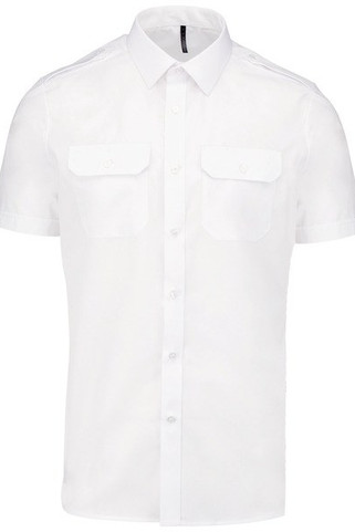 Kariban K503 - Kurzarm-Pilotenhemd für Herren