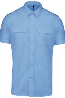 Kariban K503 - Camicia pilota uomo manica corta
