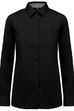Kariban K585 - Ladies’ Nevada long sleeve cotton shirt