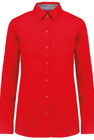 Kariban K585 - Womens long-sleeved Nevada cotton shirt