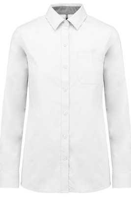 Kariban K585 - Women's long-sleeved Nevada cotton shirt