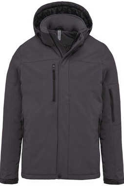 Kariban K650 - Gewatteerde softshell herenparka met capuchon