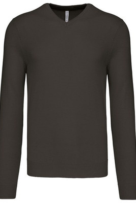 Kariban K965 - Men's Classic V-Neck Cotton Blend Sweater